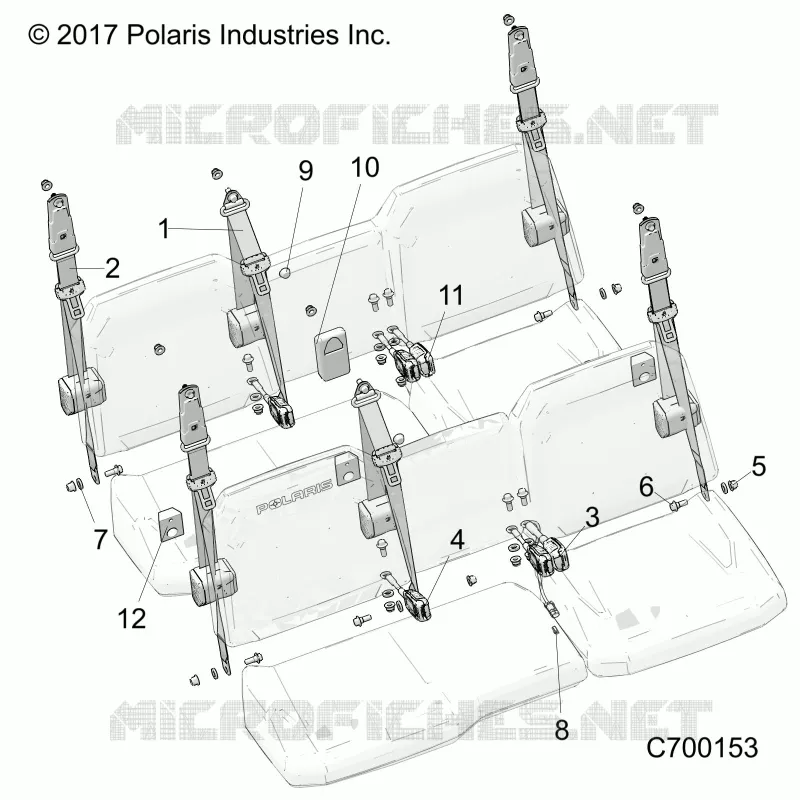 ASIENTO BELT MOUNTING