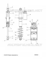 SUSPENSION, SHOCK TRASERO TRACK