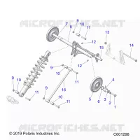 SUSPENSION, TRASERO ARM PAR