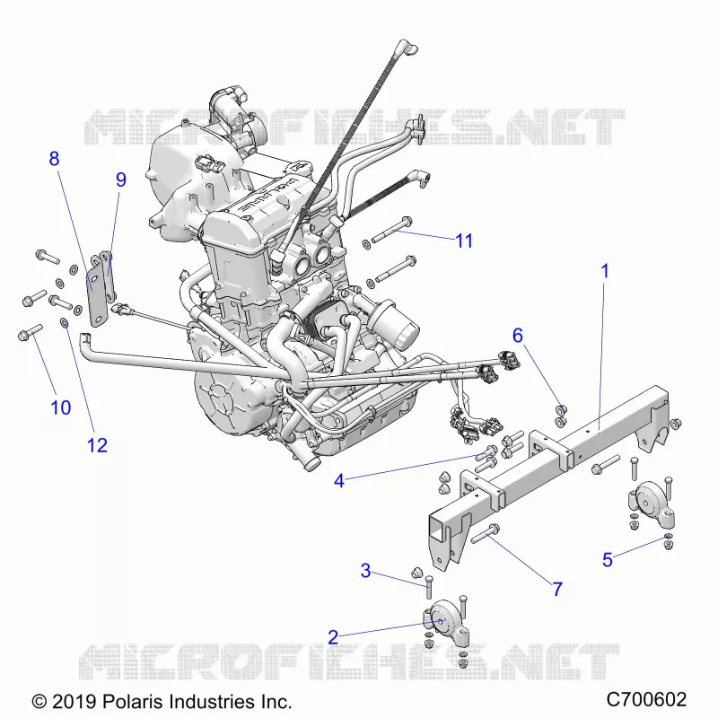 MOTOR, MOUNTING & LONG BLOCK