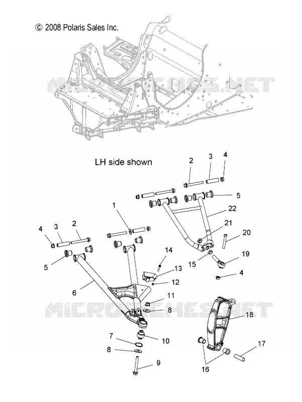 SUSPENSIÓN DELANTERA, CONTROL ARMS AND SPINDLE