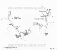 ELECTRICA, WIRE HARNESS, HOOD, ELEC. START