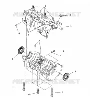 CAJA DEL CIGÜEÑAL ASSEMBLY 440 XCR / 0931760 (4923022302029A)