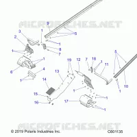 CHASSIS, PROTECCIÃ³N DEL EMBRAGUE, FOOTRESTS, TUNNEL GRIPS
