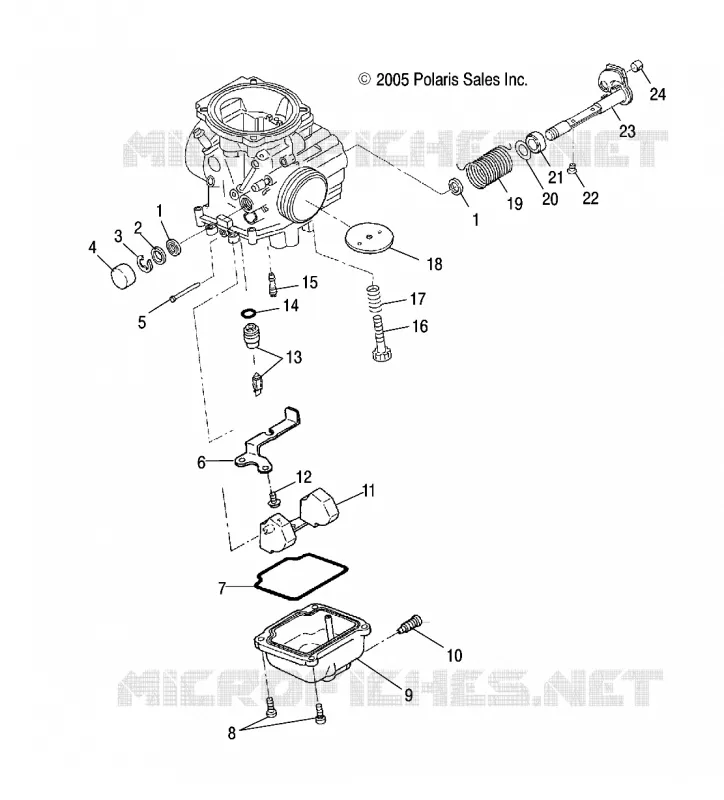 MOTOR, CARBURADOR, LOWER