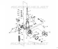 PUNTAL MONTAJE DELANTERA 6X6 400L, SWEDISH S948740 AND  NORWEGIAN N948740 (4926812681016A)