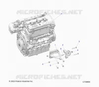 MOTOR, MOUNTING  AND LONG BLOCK- R24XAE1RAH/BH (C730955)