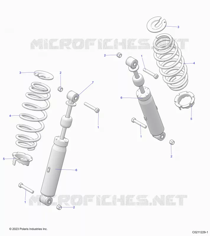 SUSPENSION TRASERA SHOCK AND MOUNTING