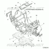 CHASSIS, MARCO PRINCIPAL AND SKID PLATES