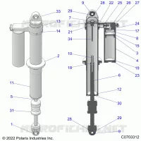SUSPENSION TRASERA SHOCK INTERNALS