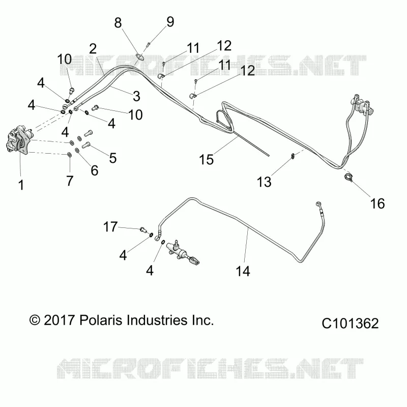 BRAKES, FRENO TRASERO LINES