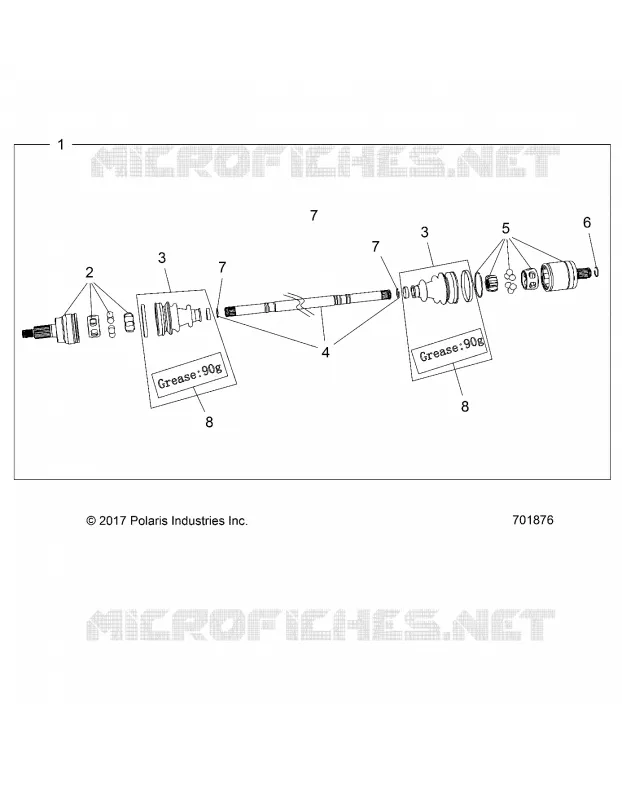 TREN, FRONT HALF SHAFT