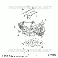 CHASSIS, MARCO PRINCIPAL AND SKID PLATES