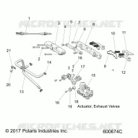 ENGINE, VALVOLA ESCAPE ASM.