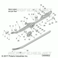 SUSPENSION, RAIL, LH/RH