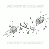 ENGINE, ALTERNADOR AND COMPRESSOR