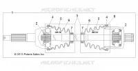 DRIVE TRAIN, TRASERO UNIDAD SHAFT
