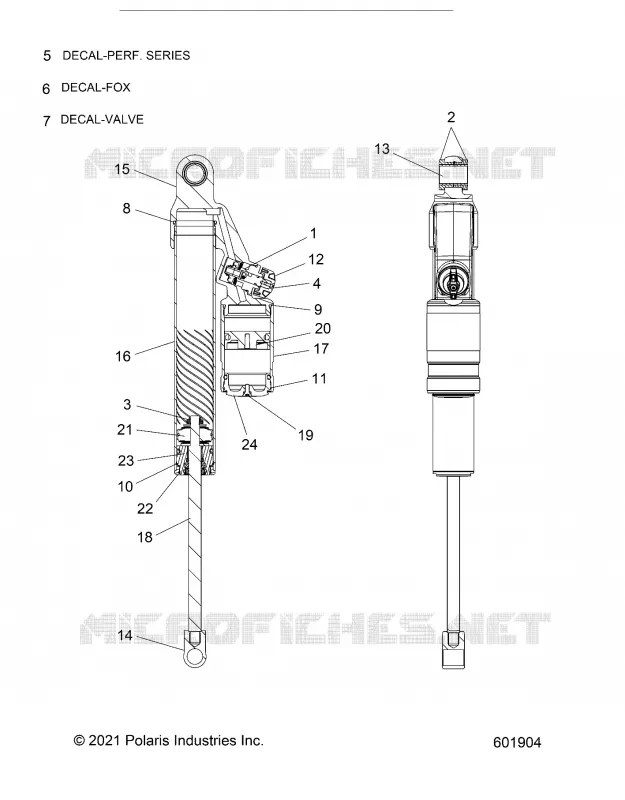 SUSPENSION, SHOCK TRASERO TRACK