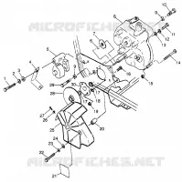 CAJA DE ENGRANAJES Y FRENO DE MONTAJE Sport 400L W97BA38C and Trail Blazer W97BA25C (4940124012C001)