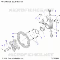 SUSPENSIÃ“N DELANTERA HUB, KNUCKLE AND BRAKE DISC