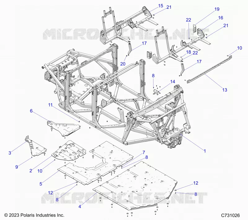 CHASSIS, MAIN FRAME AND ESQUÃD PLATES
