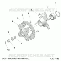 SUSPENSIÃ“N DELANTERA HUB AND STEERING KNUCKLE