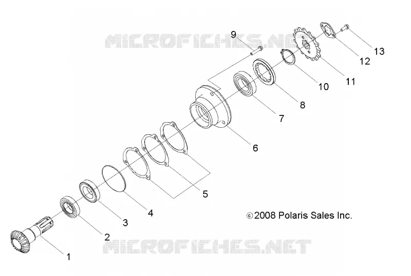 TREN, GEAR SHAFT OUTPUT