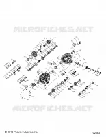 DRIVE TRAIN, PRINCIPAL GEARCASE INTERNALS