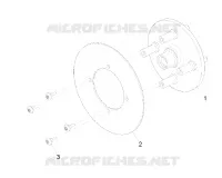 RUEDAS, COMPONENTS, END, 7.56 INCH, DISC 4 BOLT