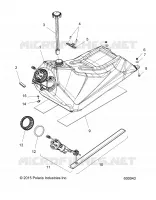 SISTEMA DE COMBUSTIBLE, FUEL TANK ASM.
