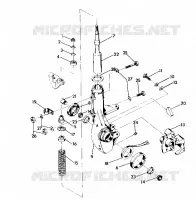PUNTAL MONTAJE DELANTERA 250 6X6 / W928727 (4922842284012A)