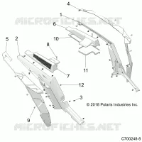 GUARDABARROS TRASEROS AND BEZELS- Z20NAE92AL/AR/BL/BR (C700248-8)