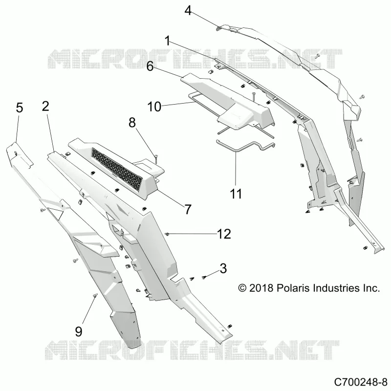 GUARDABARROS TRASEROS AND BEZELS- Z20NAE92AL/AR/BL/BR (C700248-8)