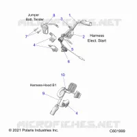 ELECTRICA, WIRE HARNESS, HOOD, ELEC. START