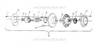accionado de embrague ASSEMBLY  500 EFI 0952774, EFI SKS 0952574,   EFI SKS PT 0952 (4929052905C004)