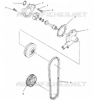 BOMBA DE AGUA  500 EFI 0952774, EFI SKS 0952574,   EFI SKS PT 0952974, and EUR (4929052905C012)