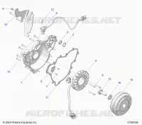 ENGINE, STATOR AND FLYRUEDA