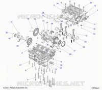ENGINE, CRANKCASE, CIGUEÑAL