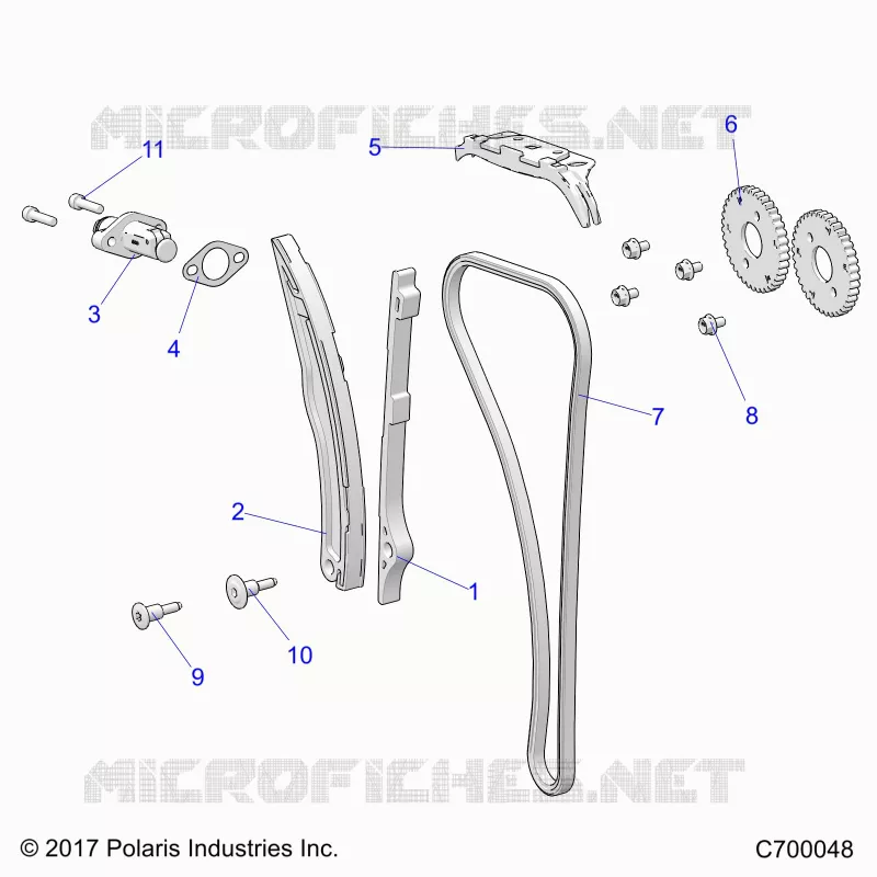 LA CADENA DE LEVAS AND TENSIONER