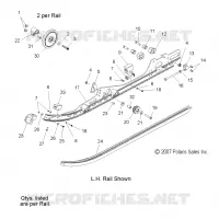 SUSPENSION, montaje en carril