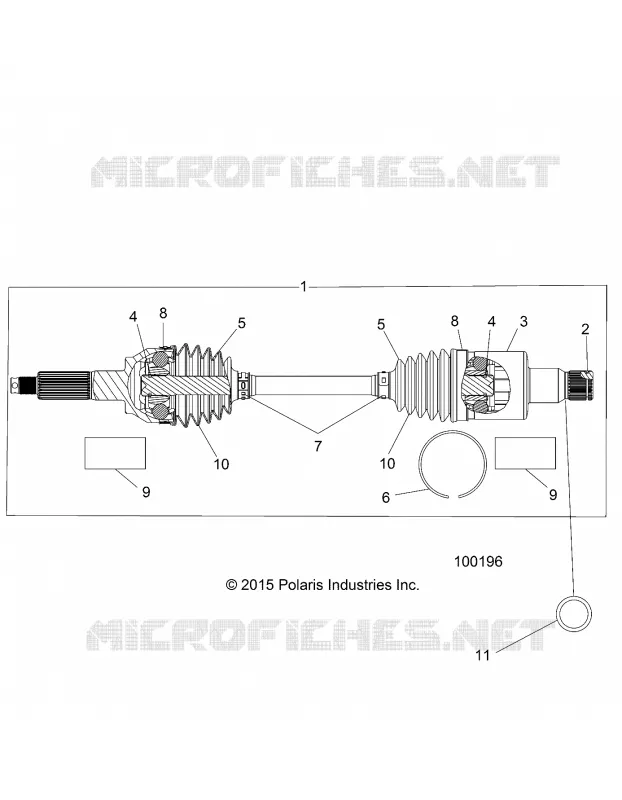TREN, REAR HALF SHAFT (TO 4/25/16)
