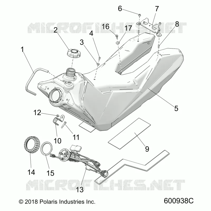 SISTEMA DE COMBUSTIBLE, FUEL TANK ASM.
