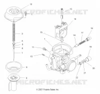 MOTOR, CARBURADOR, UPPER