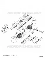 DRIVE TRAIN, PRINCIPAL GEARCASE INTERNALS (FROM 9/30/2019)
