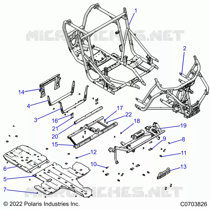 CHASSIS, MAIN FRAME AND ESQUÃD PLATES