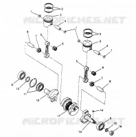 PISTÓN Y CIGÜEÑAL LITE 0963433, EURO LITE E963433 AND LITE DELUXE 09634 (4931663166C006)