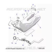 SISTEMA DE COMBUSTIBLE, FUEL TANK ASM.