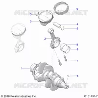 ENGINE, CIGUEÑAL AND PISTON