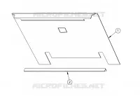 PANEL TRASERO WITH LATCH