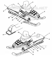 ETIQUETAS 500 EFI SKS 0962574,  500 EFI RMK 0962974, and EUROPEAN 500 EFI SKS (4931983198A013)